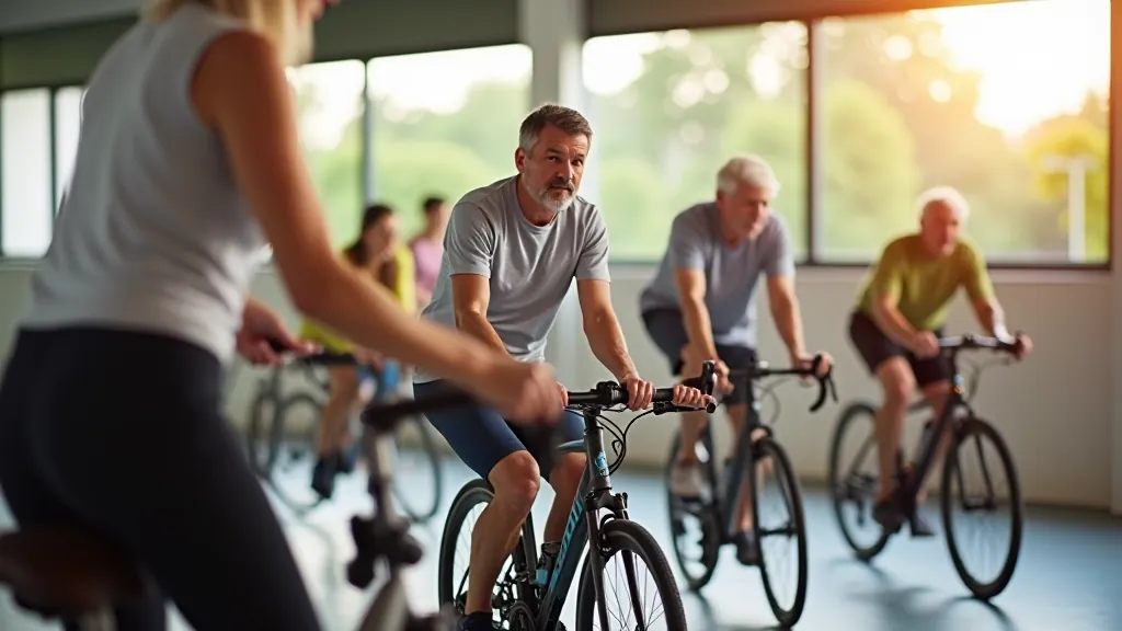 Senior fitness cycling program